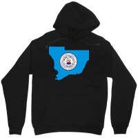 Flag Map Of Columbus Unisex Hoodie | Artistshot