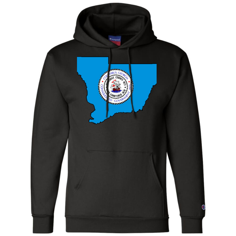 Flag Map Of Columbus Champion Hoodie | Artistshot