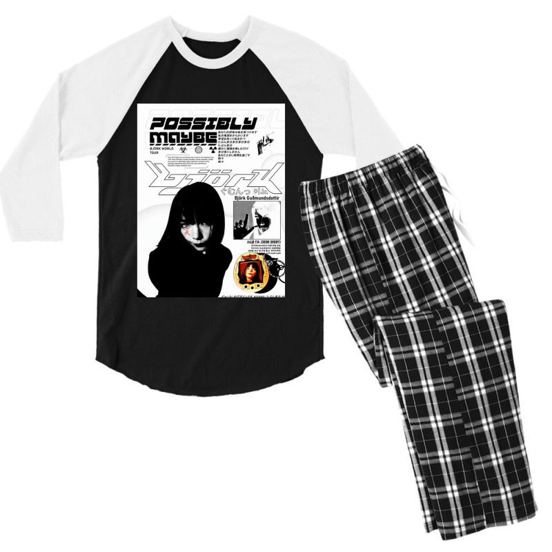 Bjork Aesthetic Men's 3/4 Sleeve Pajama Set | Artistshot