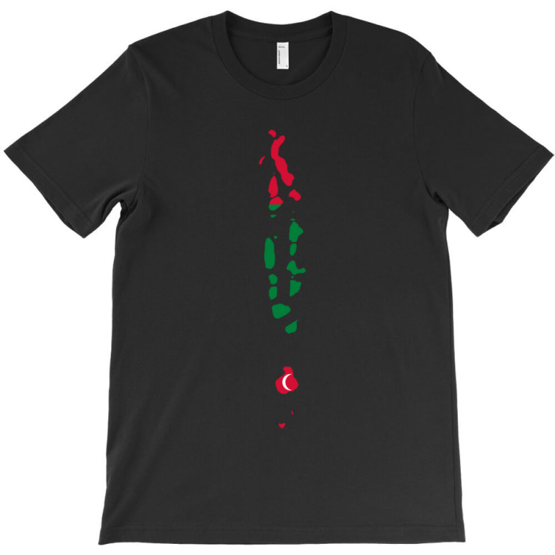 Flag Map Of Maldives T-shirt | Artistshot