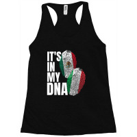 Mexican Italian Dna Heritage Nationality Flag Racerback Tank | Artistshot