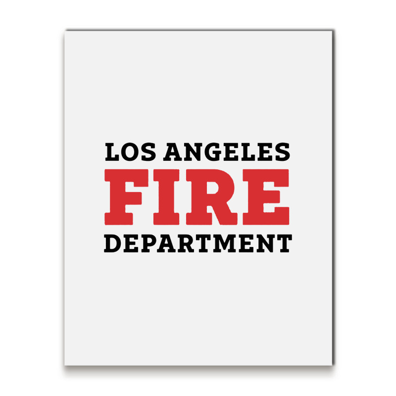 Lafd Los Angeles Fire Department Metal Print Vertical | Artistshot