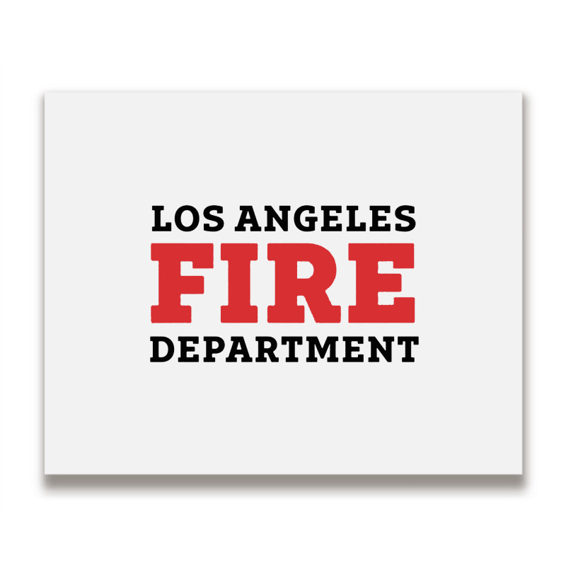 Lafd Los Angeles Fire Department Metal Print Horizontal | Artistshot