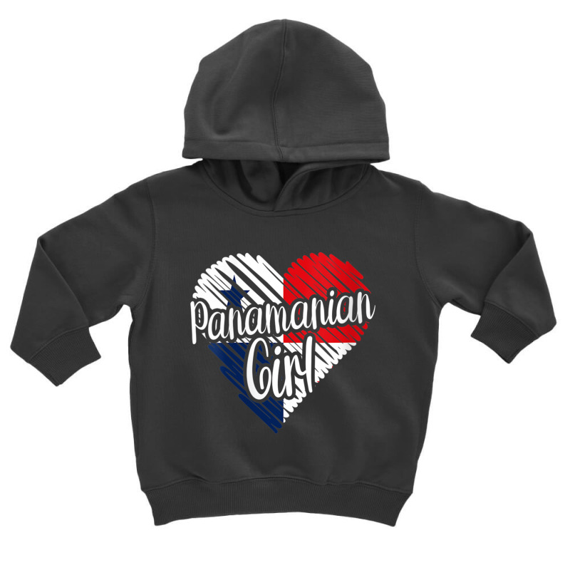 Womens Panama For Girl Panamanian Heart Flag For Women Panameña V Nec Toddler Hoodie by cm-arts | Artistshot