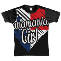 Womens Panama For Girl Panamanian Heart Flag For Women Panameña V Nec Graphic Youth T-shirt | Artistshot