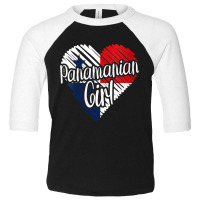 Womens Panama For Girl Panamanian Heart Flag For Women Panameña V Nec Toddler 3/4 Sleeve Tee | Artistshot