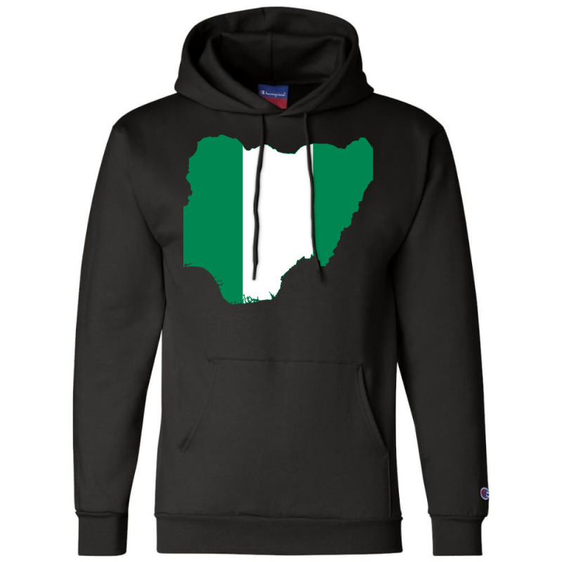 Flag Map Of Nigeria Champion Hoodie | Artistshot