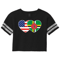 Dominica Usa Flag Tee For Commonwealth Dominican Americans Scorecard Crop Tee | Artistshot