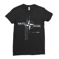 Peace And Freedom Otan Nato Ladies Fitted T-shirt | Artistshot