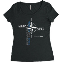 Peace And Freedom Otan Nato Women's Triblend Scoop T-shirt | Artistshot