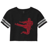 Karate  Martial Arts Word Cloud Tee Shirt Scorecard Crop Tee | Artistshot