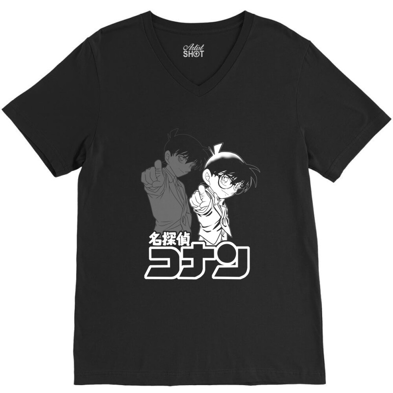 Detective Conan V-Neck Tee by cm-arts | Artistshot