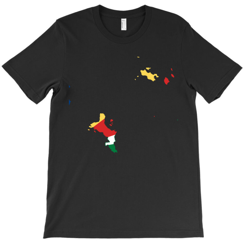 Flag Map Of Seychelles T-shirt | Artistshot