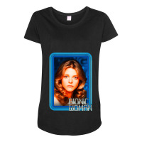 Bionic Woman Maternity Scoop Neck T-shirt | Artistshot