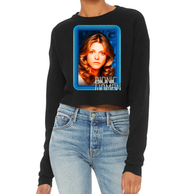 Bionic Woman Cropped Sweater by JAMESDSHARP | Artistshot