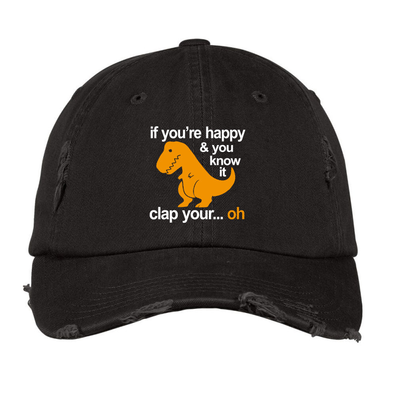 T Rex Clap Your Hands Vintage Cap | Artistshot