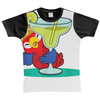 Tropical Summer Vacation Birds Parrots Drinking Margarita T Shirt Graphic Youth T-shirt | Artistshot