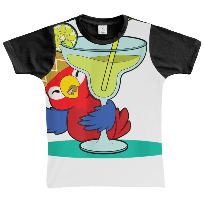 Tropical Summer Vacation Birds Parrots Drinking Margarita T Shirt Graphic Youth T-shirt by cm-arts | Artistshot