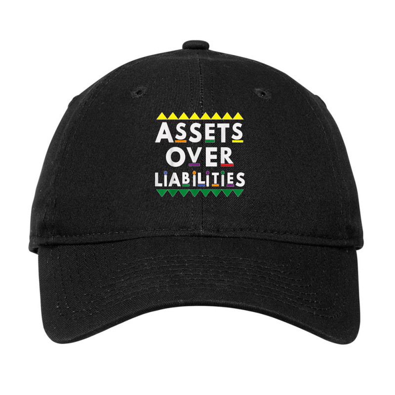 Assets Over Liabilities 80's 90's Style Adjustable Cap by cm-arts | Artistshot