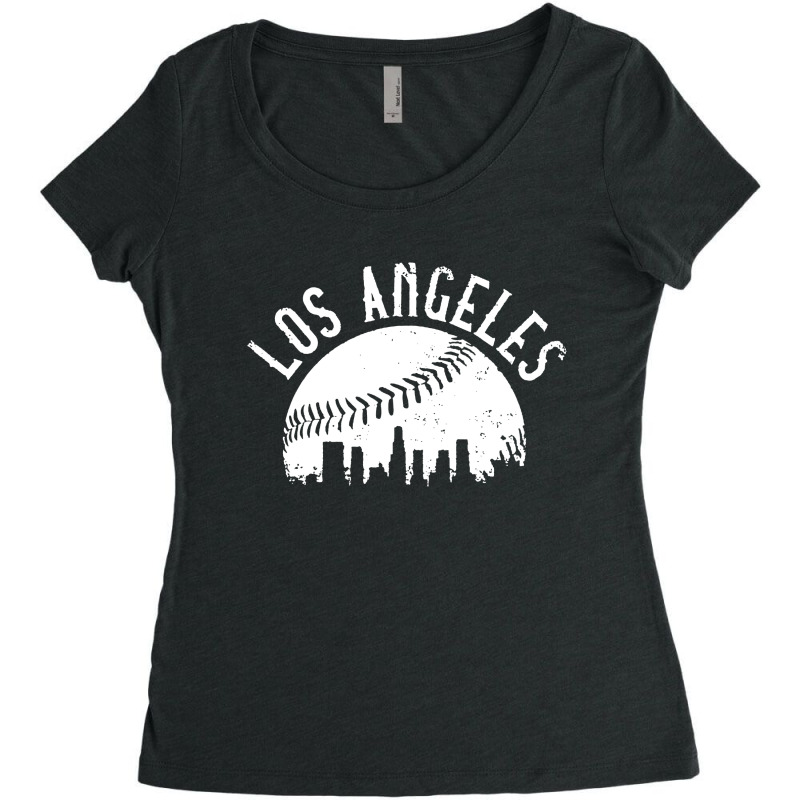 Vintage Los Angeles California Women's Triblend Scoop T-shirt by cm-arts | Artistshot