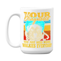 Alaskan Klee Kai Malamute Siberian Husky Dog Walking Humor 15 Oz Coffee Mug | Artistshot