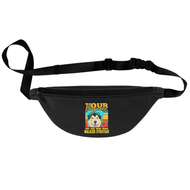 Alaskan Klee Kai Malamute Siberian Husky Dog Walking Humor Fanny Pack | Artistshot