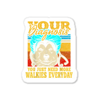 Alaskan Klee Kai Malamute Siberian Husky Dog Walking Humor Sticker | Artistshot