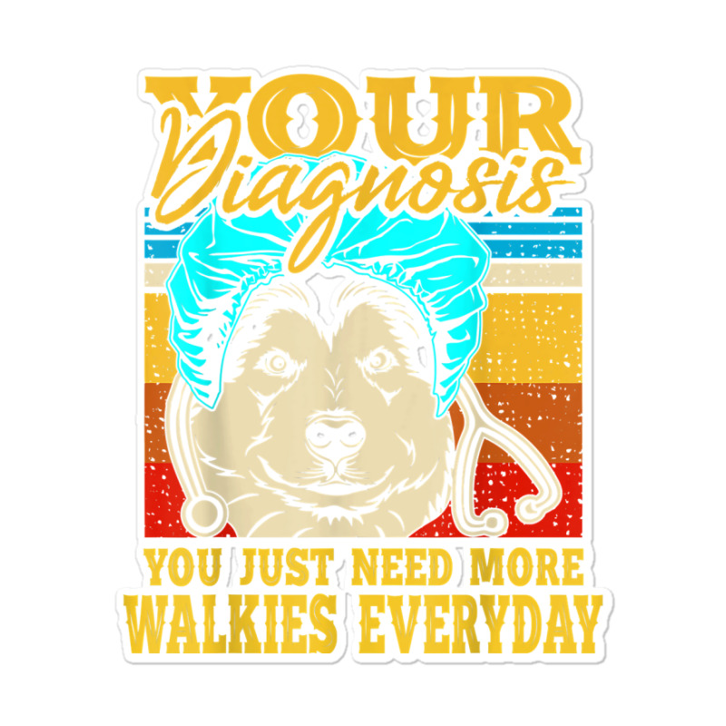 Alaskan Klee Kai Malamute Siberian Husky Dog Walking Humor Sticker | Artistshot