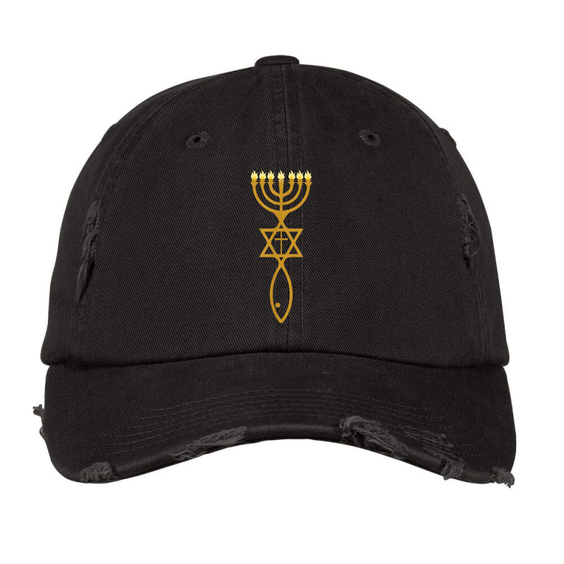 Messianic Judaism Cross Star Of David Jewish Vintage Cap | Artistshot