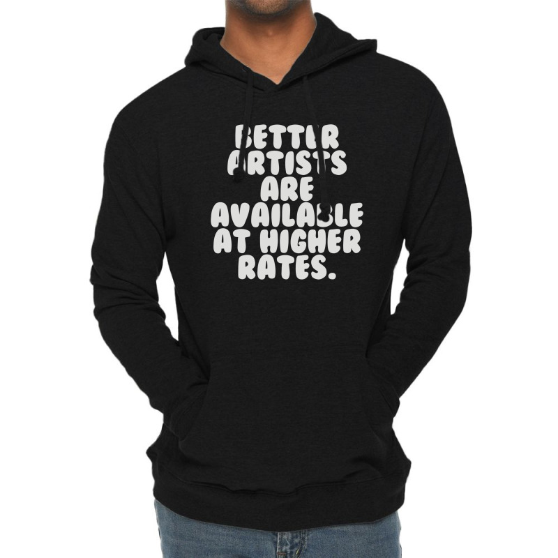 Freelance Artist Advertising Lightweight Hoodie by cm-arts | Artistshot