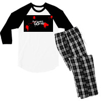 Red White Black Men's 3/4 Sleeve Pajama Set | Artistshot