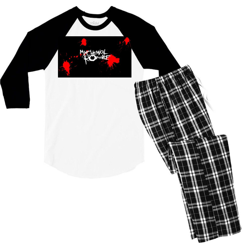 Red White Black Men's 3/4 Sleeve Pajama Set | Artistshot