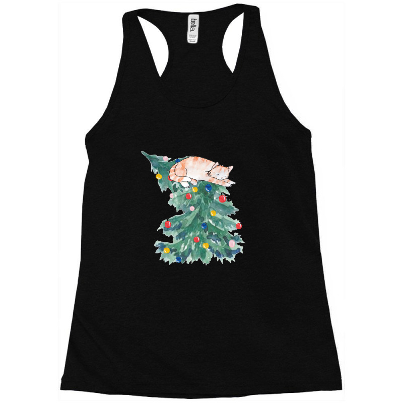 Christmas For People Who Have Cats Racerback Tank by CarmenMyrick | Artistshot