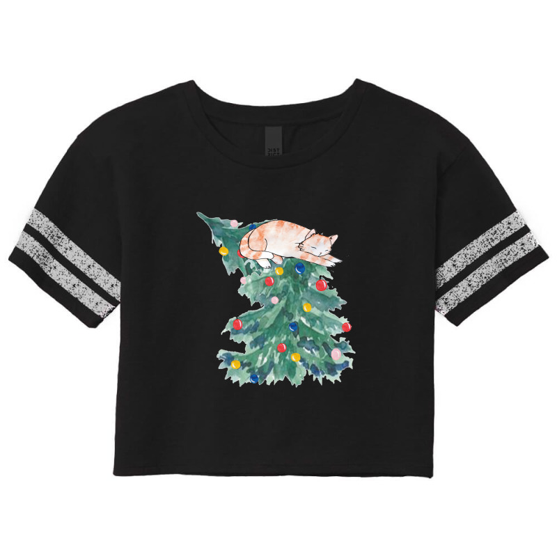 Christmas For People Who Have Cats Scorecard Crop Tee by CarmenMyrick | Artistshot