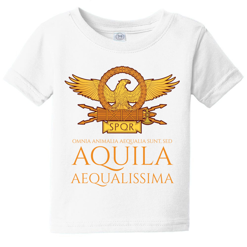 Ancient Rome   Latin Language   The Eagle Is The Most Equal Long Sleev Baby Tee by cm-arts | Artistshot