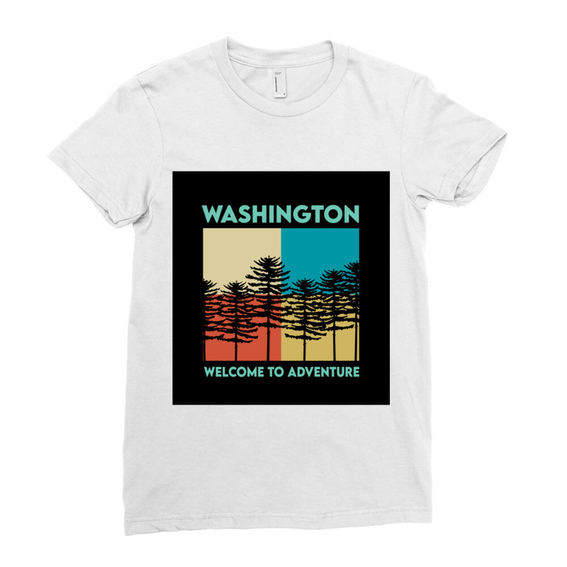 Washington State Ladies Fitted T-Shirt by JOEGARZA | Artistshot