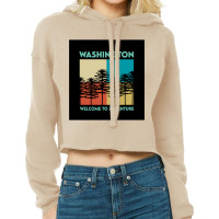 Washington State Cropped Hoodie | Artistshot