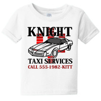 Knight Taxi Services Call 555 1982 Baby Tee | Artistshot