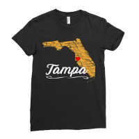 City Of Tampa Bay Florida  Vacation Souvenir Graphic Ladies Fitted T-shirt | Artistshot