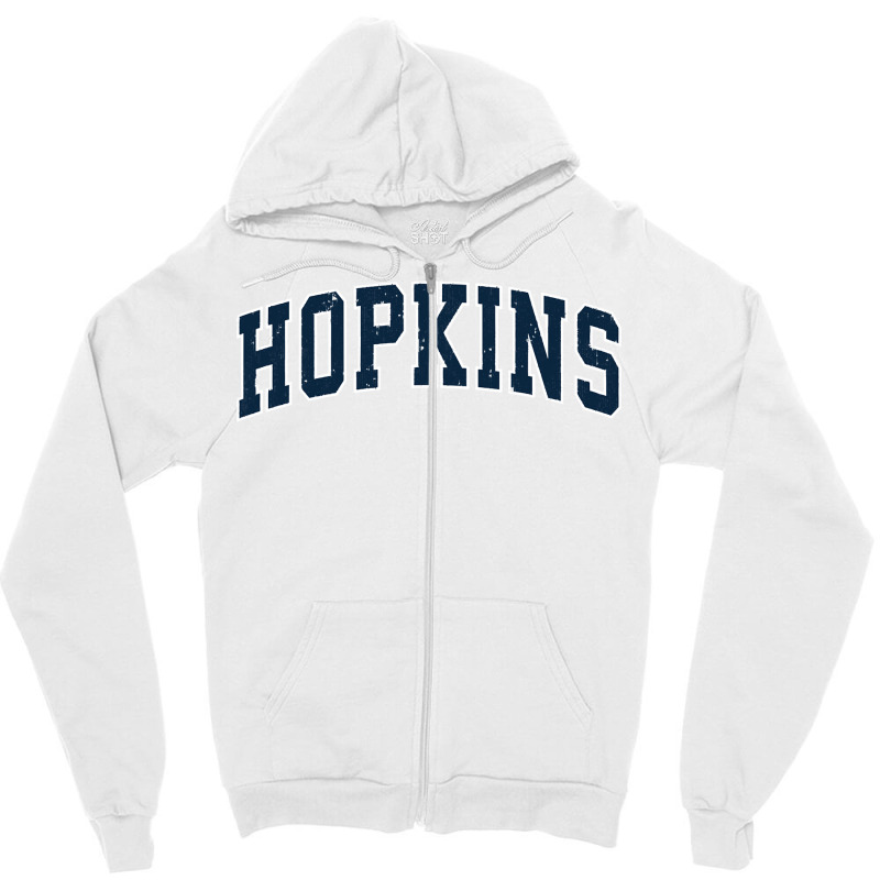 Hopkins Minnesota Mn Vintage Sports Design Navy Design Sweatshirt Zipper Hoodie | Artistshot