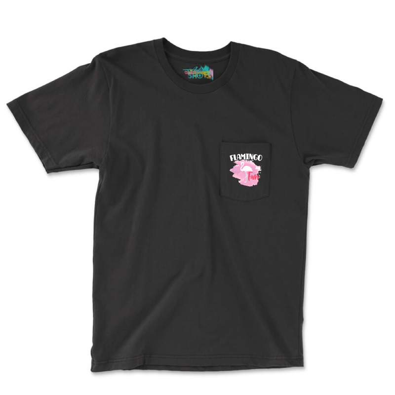 Flamingo Bird Fan Art Design Product Tropical Pocket T-shirt | Artistshot