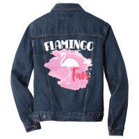 Flamingo Bird Fan Art Design Product Tropical Men Denim Jacket | Artistshot