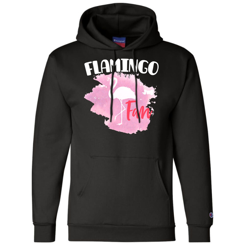 Flamingo Bird Fan Art Design Product Tropical Champion Hoodie | Artistshot