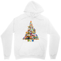 Christmas Library Tree Lights For Librarian And Book Lover Long Sleeve Unisex Hoodie | Artistshot