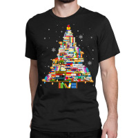 Christmas Library Tree Lights For Librarian And Book Lover Long Sleeve Classic T-shirt | Artistshot