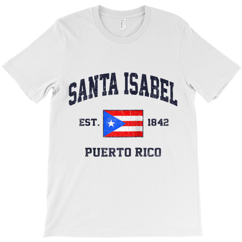 Santa Isabel Puerto Rico Vintage Boricua Flag Athletic Style Raglan Ba T-Shirt by cm-arts | Artistshot