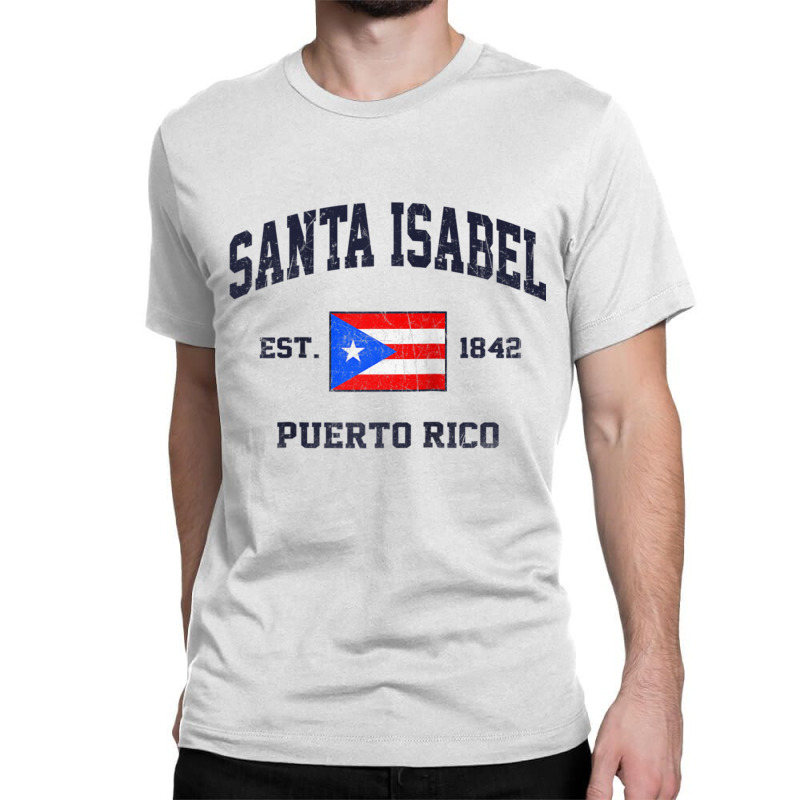 Santa Isabel Puerto Rico Vintage Boricua Flag Athletic Style Raglan Ba Classic T-shirt by cm-arts | Artistshot