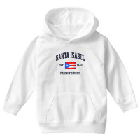 Santa Isabel Puerto Rico Vintage Boricua Flag Athletic Style Raglan Ba Youth Hoodie | Artistshot