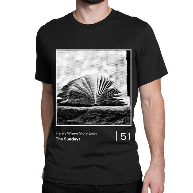 Here's Where Story Ends Minimalist Visualization Art Classic T-shirt by LindaMarisa | Artistshot