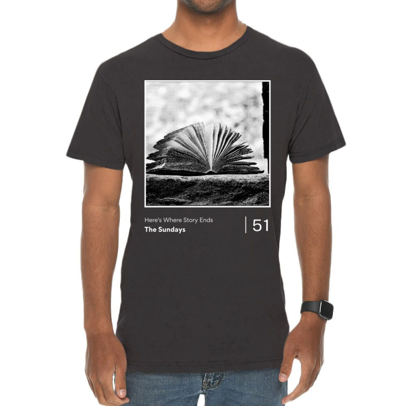 Here's Where Story Ends Minimalist Visualization Art Vintage T-Shirt by LindaMarisa | Artistshot